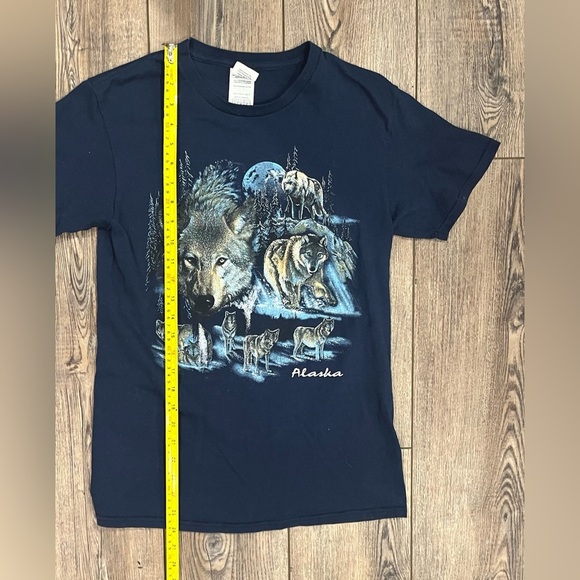 Delta Pro Weight Navy Blue Alaska T-shirt size small - Picture 6 of 6